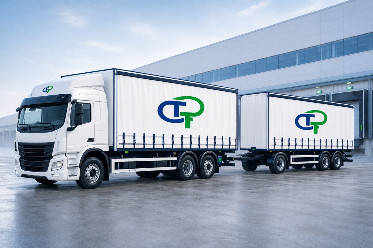 Curtain-side road train