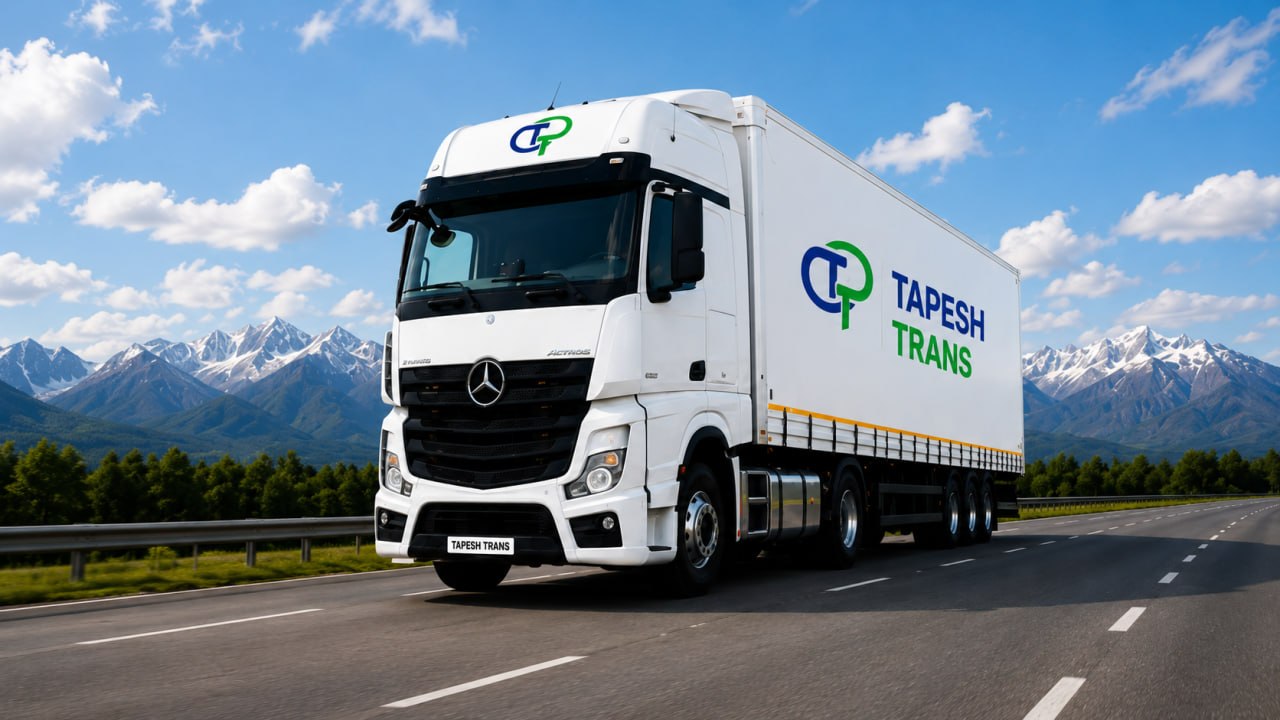 Tapesh Trans truck on the highway
